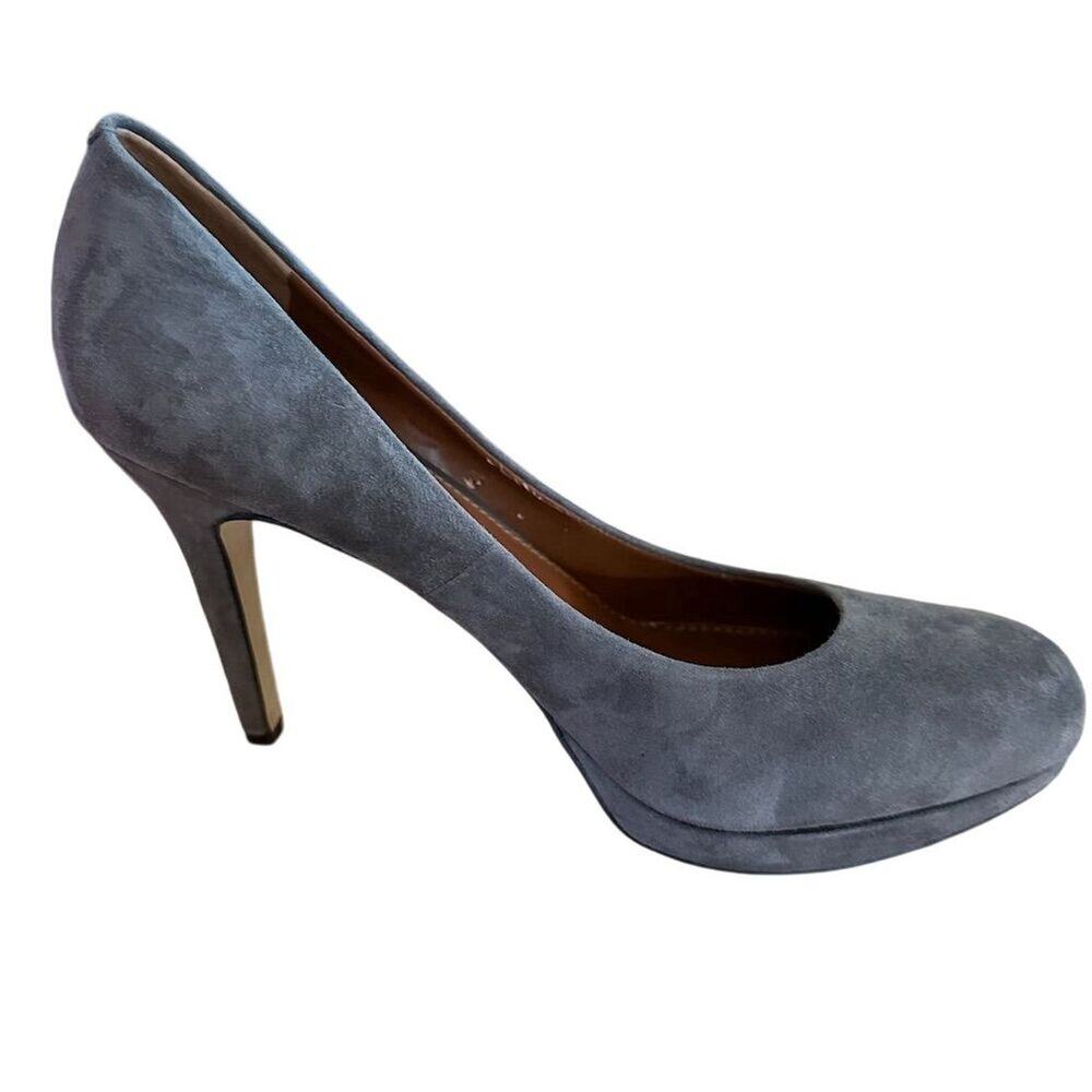 Banana Republic Women's Gray Suede High 4” Heel Pumps‎ Size 9.5 - Picture 3 of 10